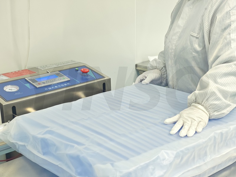Medical device packaging double layer vacuum packaging